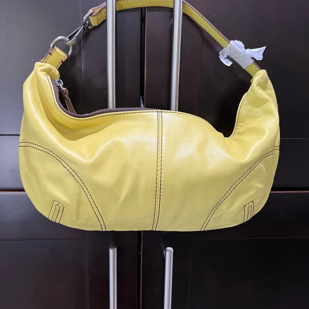 Free People leather Yellow Designer Shoulder Bag - Picture 7 of 13